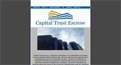 Desktop Screenshot of capitaltrustescrow.com