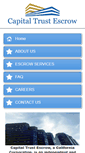 Mobile Screenshot of capitaltrustescrow.com