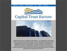 Tablet Screenshot of capitaltrustescrow.com